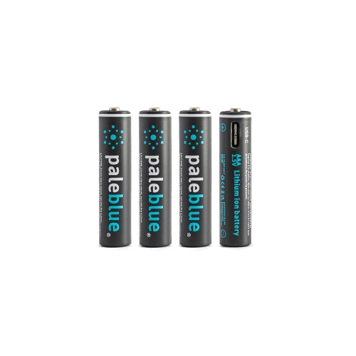 Pack 4 Piles Rechargeables Lio-ion 1.5v USB-C PALE BLUE (LR03) AAA